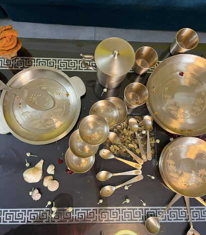 51 pcs Bronze Dinner set | Pure Kansa Dinner set