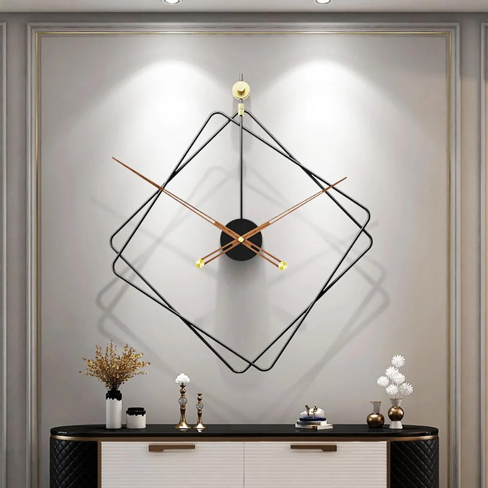 Premium Designer Metal Black Wall Clock