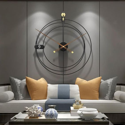 Large Black Minimalist Wall Clock|wall Clock by Sam Home Collection