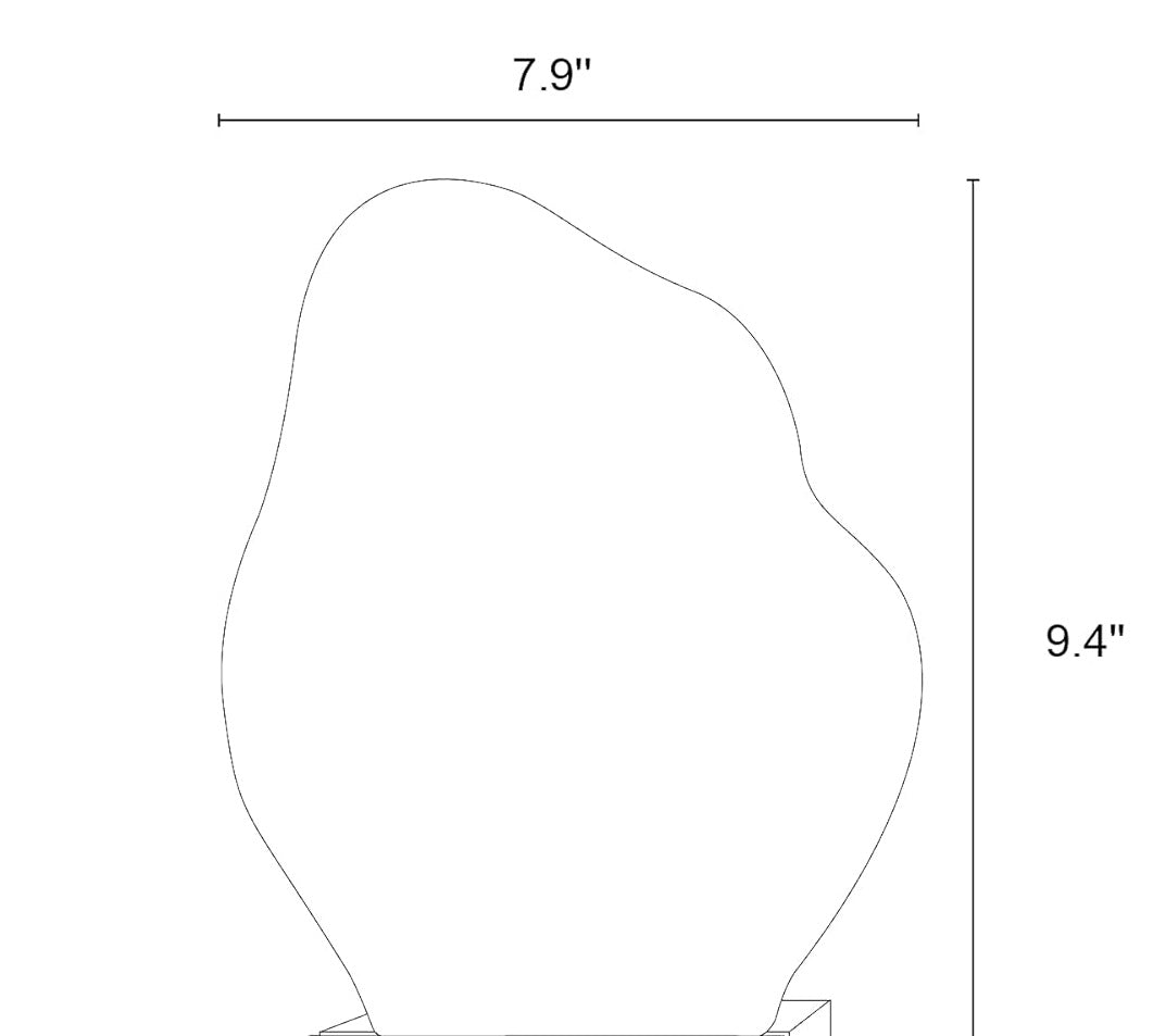 Small Table Organic Mirror