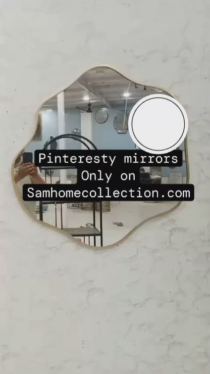 Bathroom designer Wall Mirror|Irregular shape Mirrors by Sam Home Collection